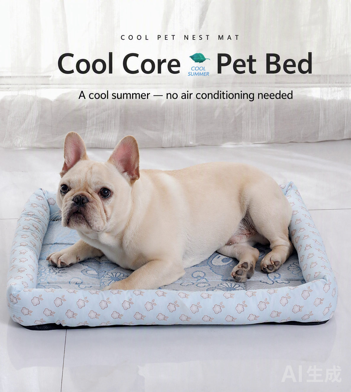 Cool core pet bed — a cool summer, no air conditioning needed