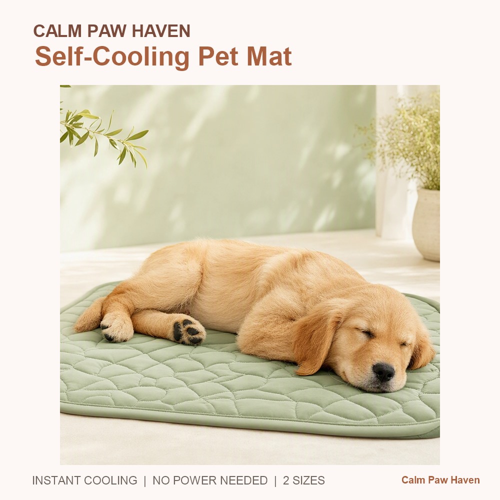 Self-cooling gel pet mat for summer