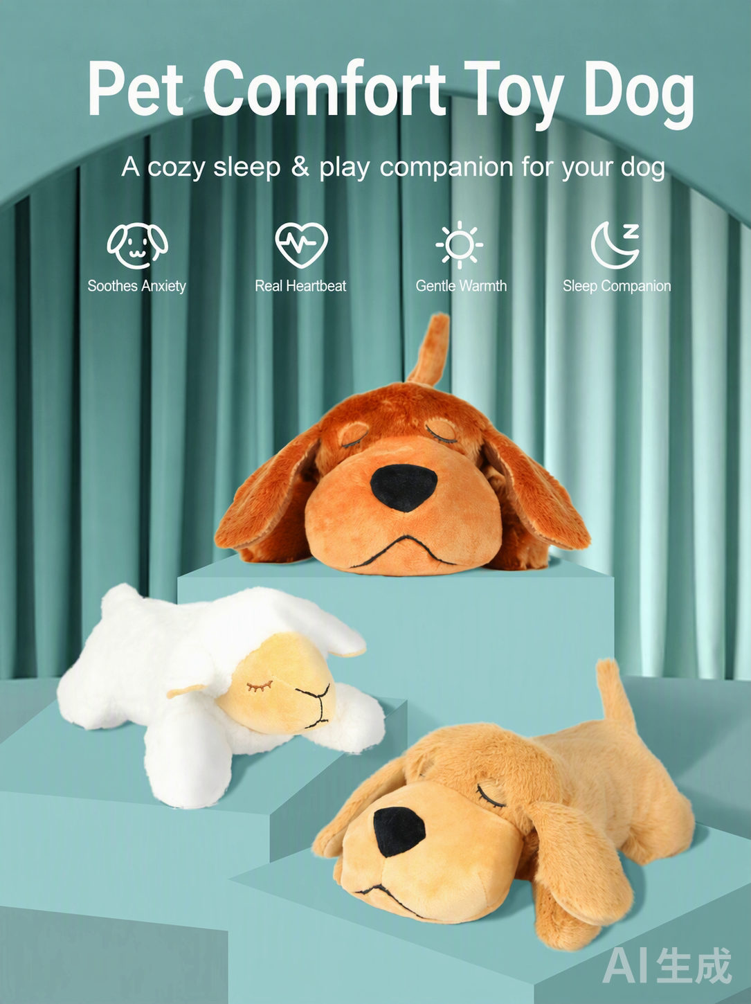 Heartbeat Comfort Plush — Pet Comfort Toy Dog overview