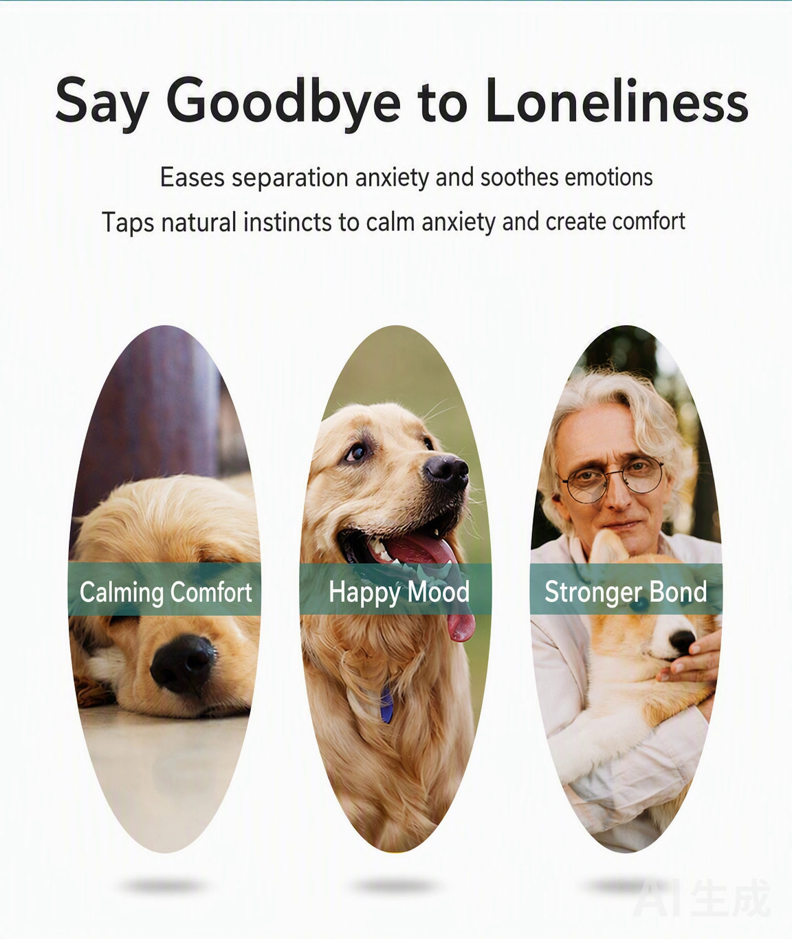 Say goodbye to loneliness — calming comfort, happy mood, stronger bond