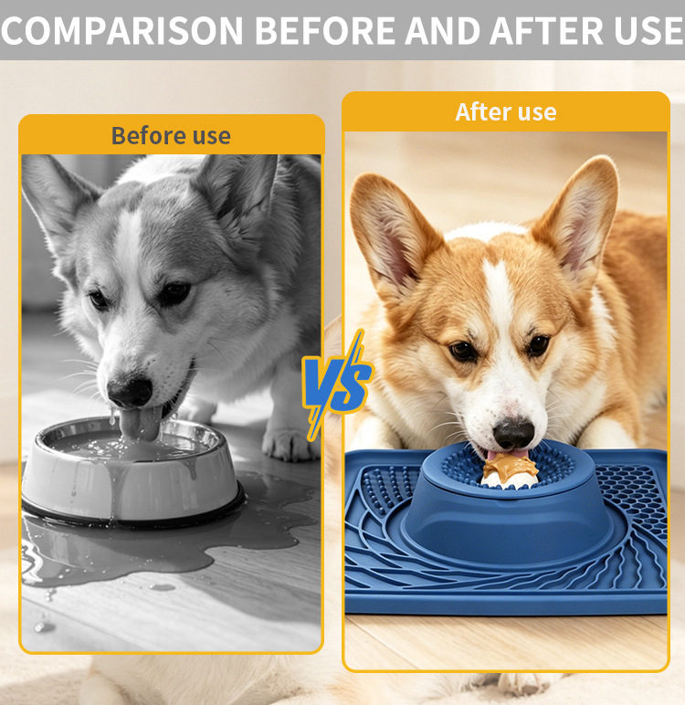 Comparison before and after use — no more spilled water mess