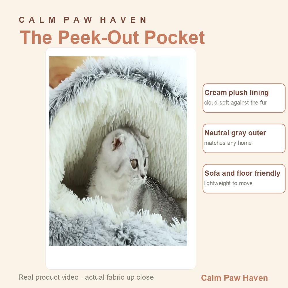 Cozy Cave Pet Bed - detail