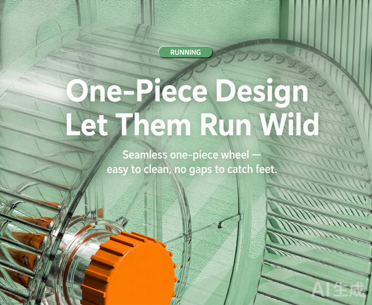 One-piece design — easy to clean, no gaps to catch feet