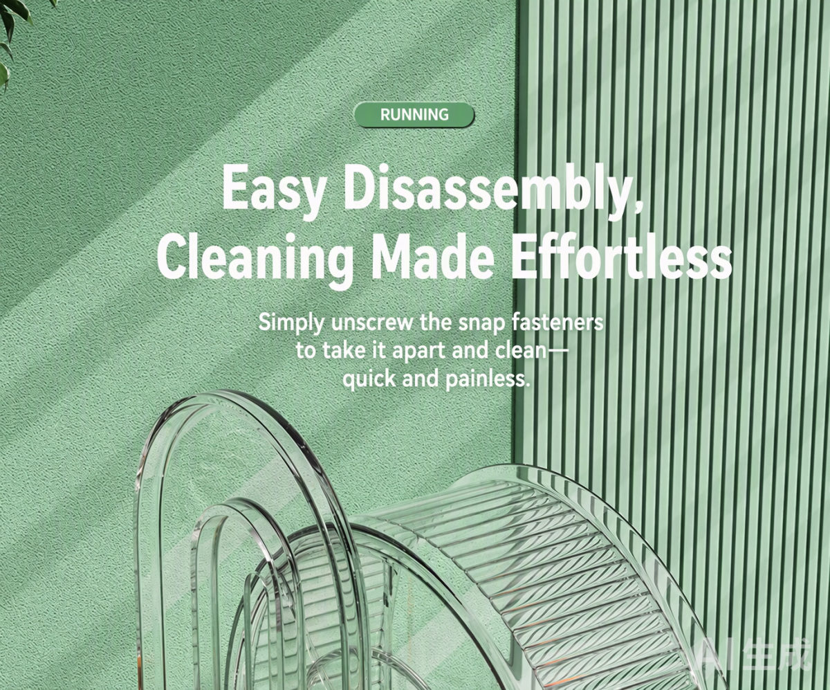 Easy disassembly — unscrew the fasteners and clean