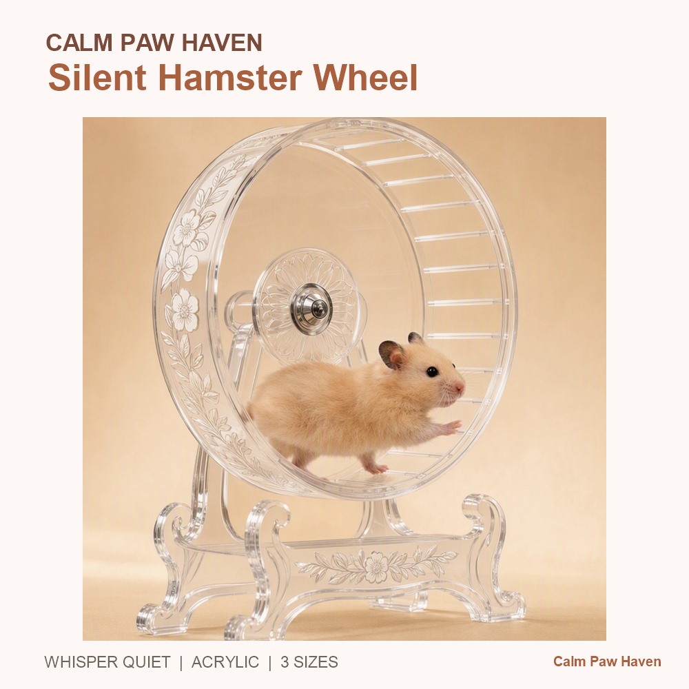 Silent acrylic hamster wheel